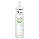 Dove 0% Aluminium Deodorant Spray Cucumber 250ml – 72HR Odour Protection