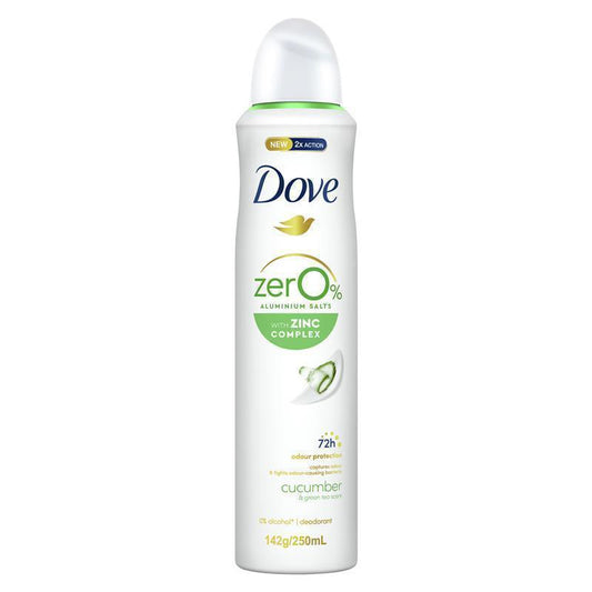 Dove 0% Aluminium Deodorant Spray Cucumber 250ml
