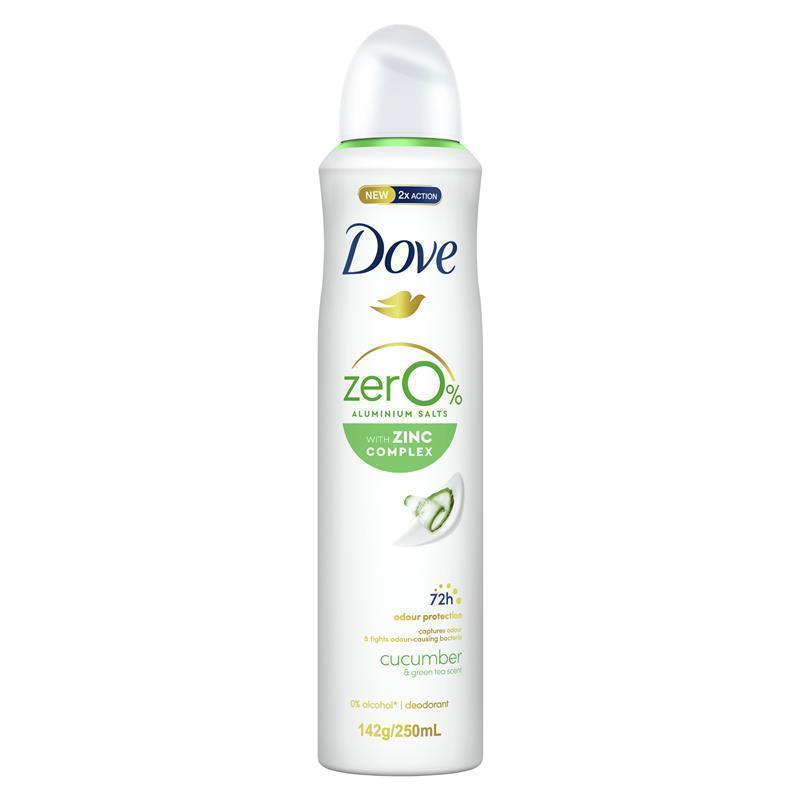Dove 0% Aluminium Deodorant Spray Cucumber 250ml