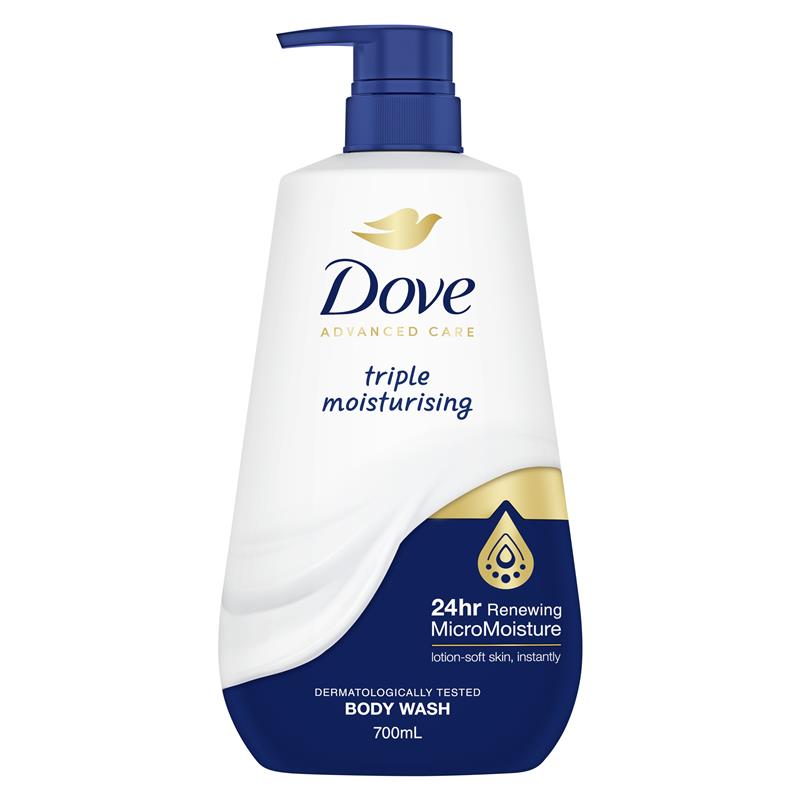 Dove Advanced Care Triple Moisturising Body Wash 700ml