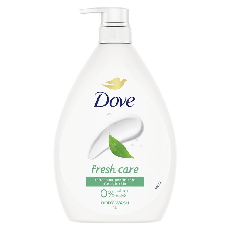 Dove Go Fresh Body Wash Fresh Touch Cucumber & Green Tea 1L