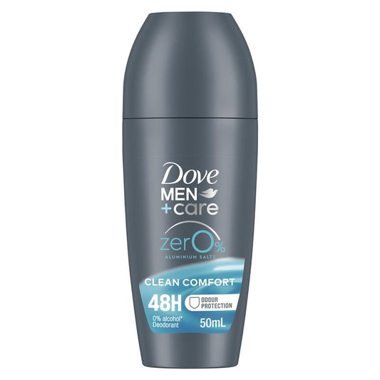 Dove Men+Care 0% Aluminium Roll-On Deodorant Clean Comfort 50ml
