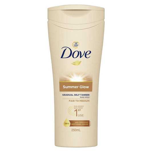 Dove Summer Glow Gradual Self-Tan Body Lotion Fair to Medium 250ml