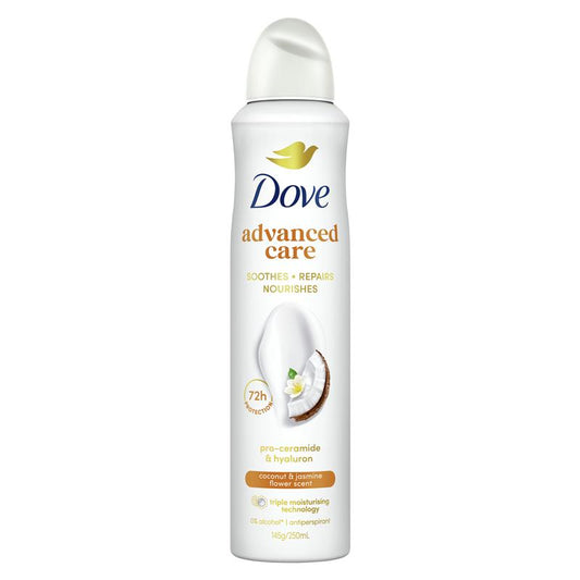 Dove Advanced Care Coconut & Jasmine Antiperspirant Deodorant Aerosol 250ml