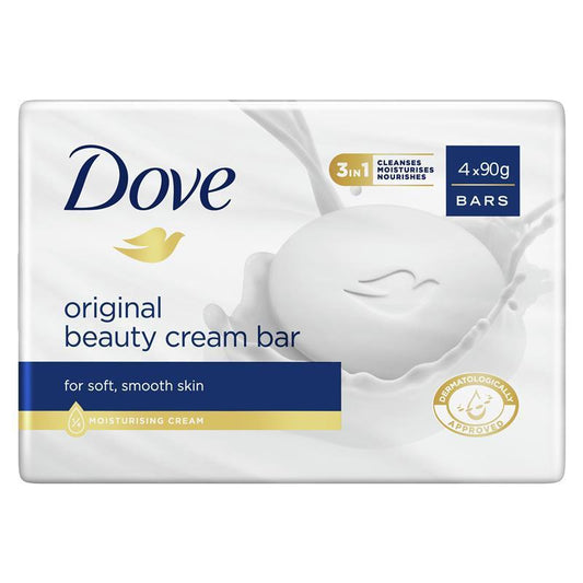 Dove Original Beauty Cream Bar 90g 4 Pack