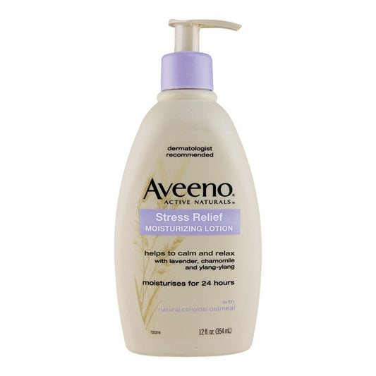 Aveeno Active Naturals Stress Relief Lavender Scented Moisturising Lotion 354mL