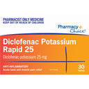 Pharmacy Choice Diclofenac Rapid 25mg Tablets 30