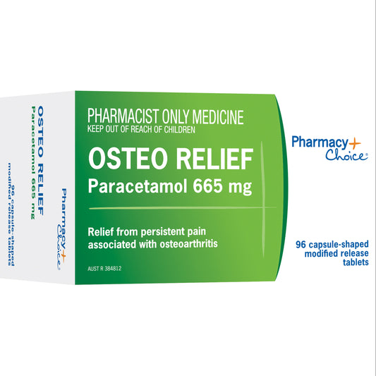 PharmacyChoice  Osteo Relief Paracetamol 665 mg 96 Tablets (Carton)