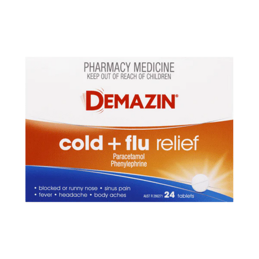 Demazin PE Multi Action Cold & Flu Relief Tablets 24