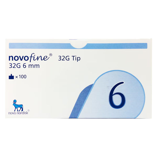 Novofine 32G 6mm Pen Needles x 100
