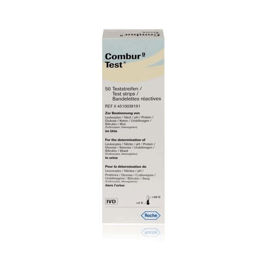 Combur 9 Urinalysis Test Strips Pack of 50