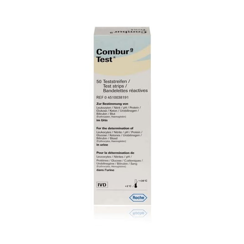 Combur 9 Urinalysis Test Strips Pack of 50