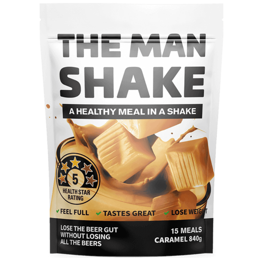 The Man Shake 840g - Chocolate, Vanilla, Banana, Caramel, Choc Mint, Coffee, , Strawberry