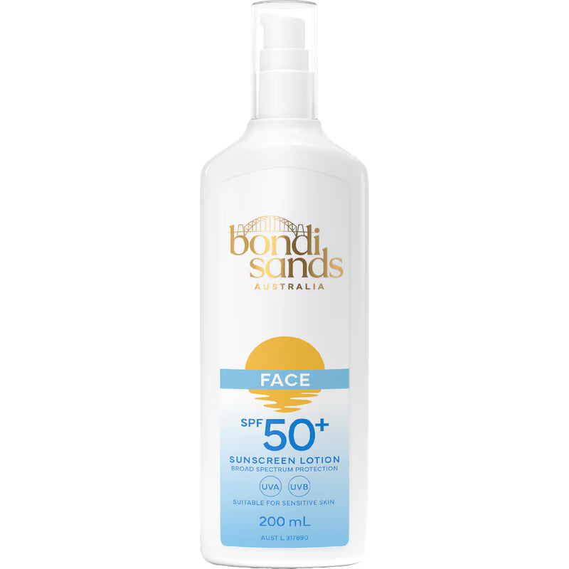 Bondi Sands SPF 50+ Fragrance Free Face Sunscreen Lotion 200ml