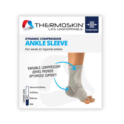 Thermoskin Dynamic Compression Ankle Sleeve Small/Med