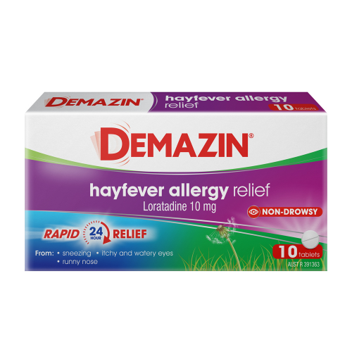 Demazin Hayfever Allergy Tablets 10