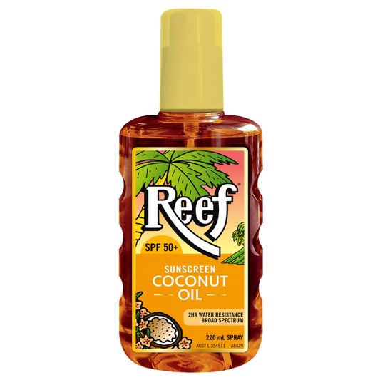 Reef Sunscreen Oil Infused with Coconut Oil Spray SPF50+ 220mL