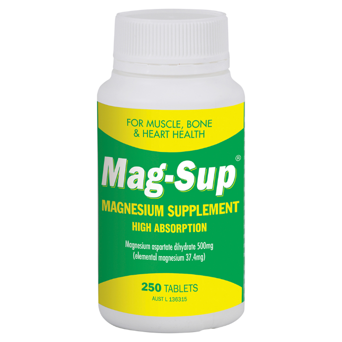 Mag-Sup Magnesium Aspartate 500mg Tablets 250 Pack