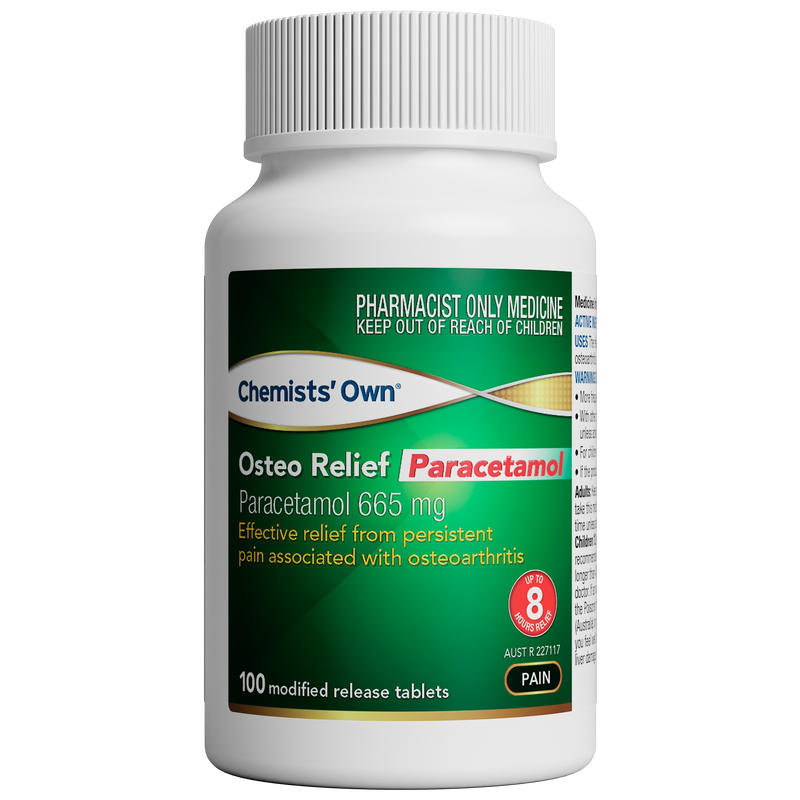 Chemists' Own Osteo Relief Paracetamol 665mg Modified Release Tablets 96 (Bottle)