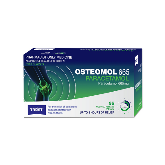 Osteomol Paracetamol 665mg Modified Release Tablets 96
