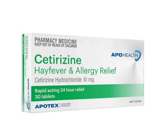 APOHEALTH Cetirizine Hayfever & Allergy Tablets 30