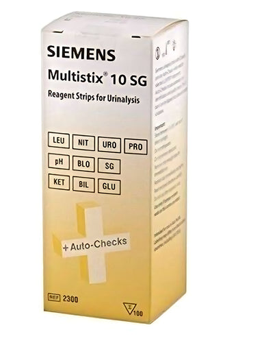 Multistix 10 SG Urinalysis Test Strips Pack of 100