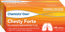 Chemist’s Own Chesty Forte 8mg Tablets 100