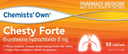 Chemist’s Own Chesty Forte 8mg Tablets 50