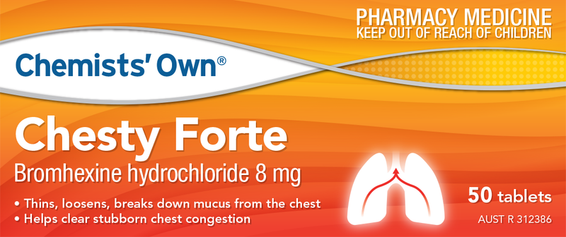 Chemist’s Own Chesty Forte 8mg Tablets 50