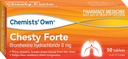 Chemist’s Own Chesty Forte 8mg Tablets 50