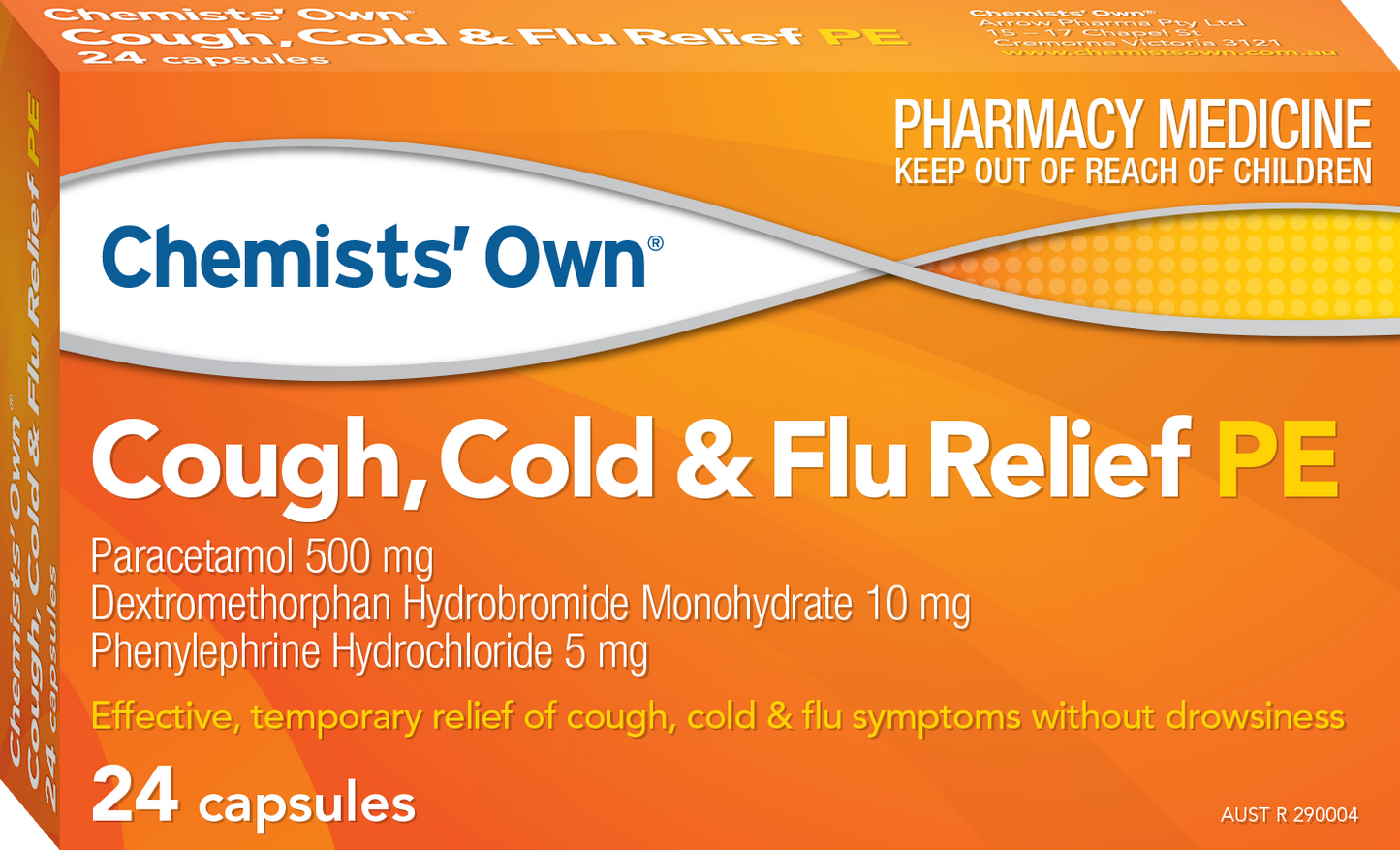 CO Cough, Cold & Flu Relief PE Caps 24