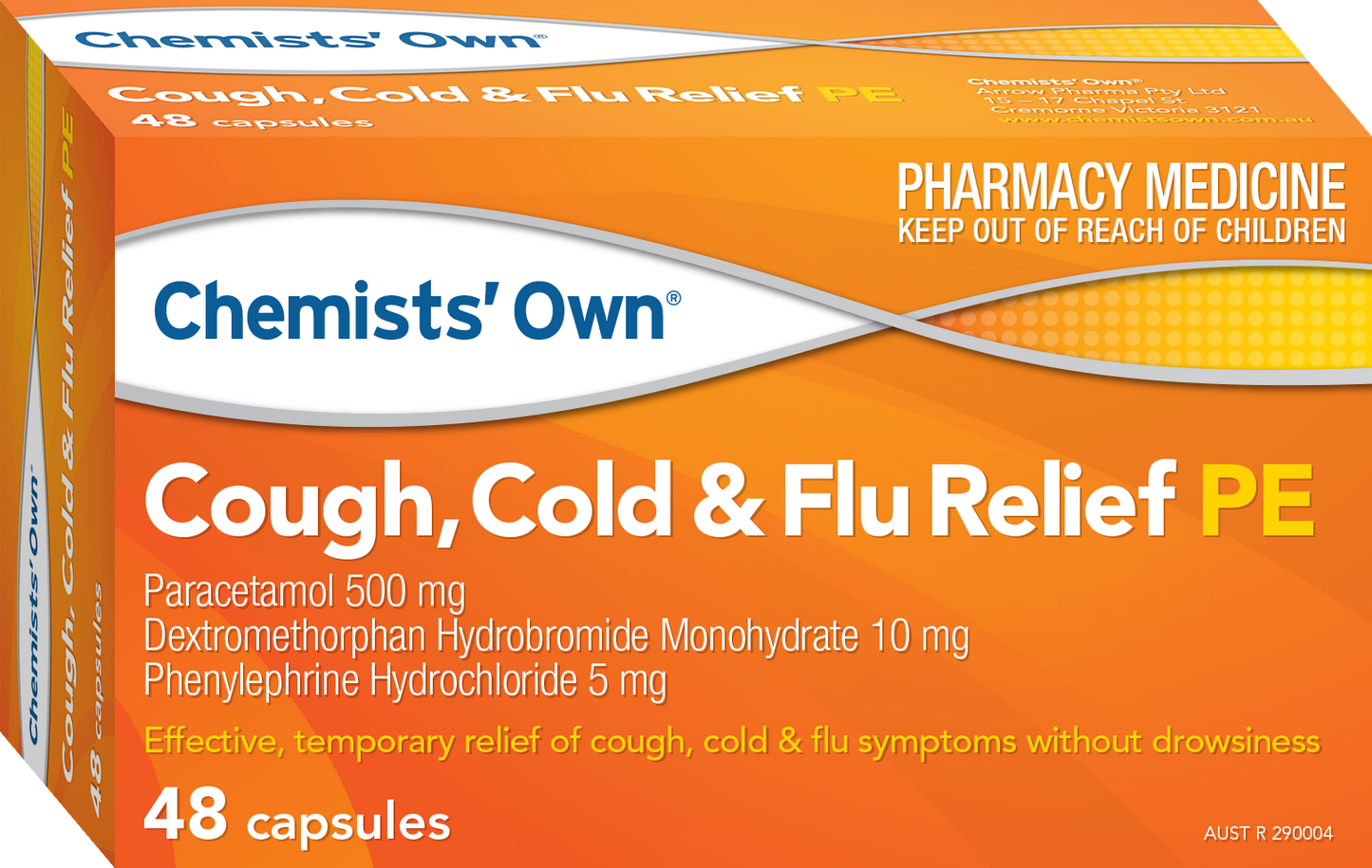 CO Cough, Cold & Flu Relief PE Caps 48