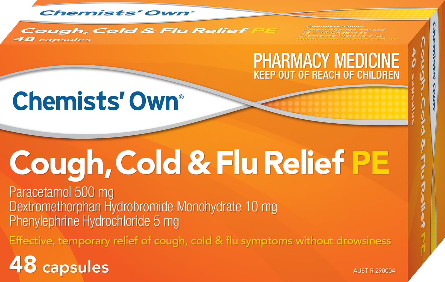 CO Cough, Cold & Flu Relief PE Caps 48