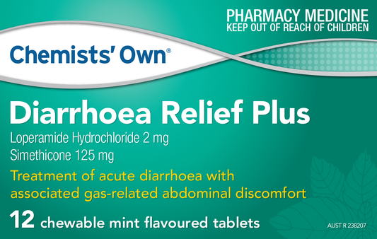 CO Diarrhoea Relief Plus Tablets 12