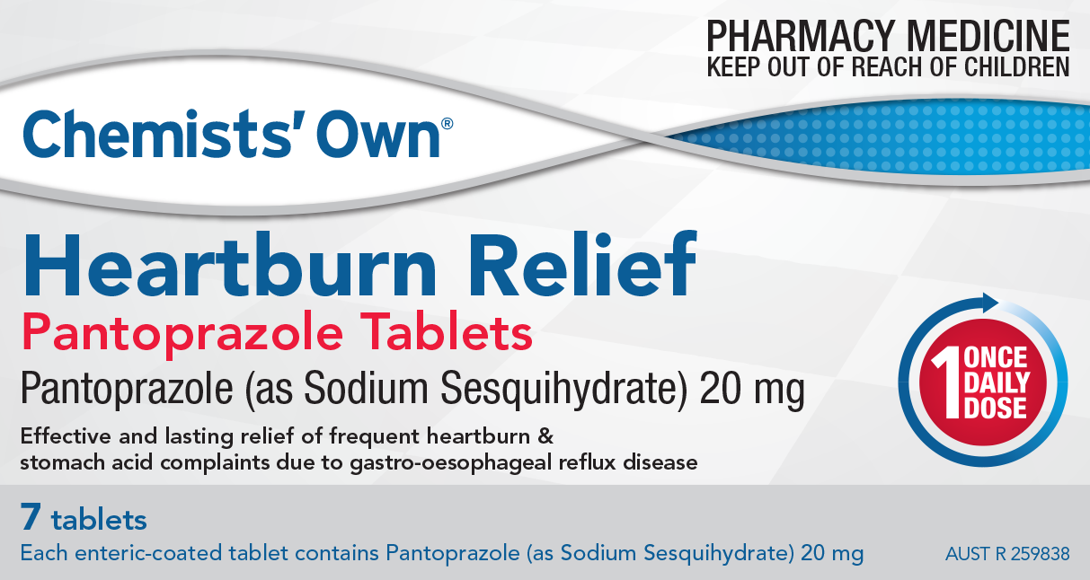 CO Heartburn Relief Pantoprazole Tablets 20mg 7