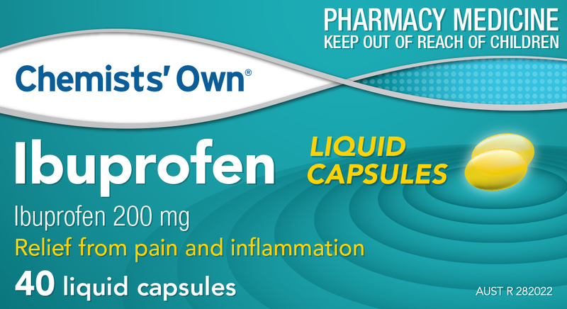Chemist’s Own Ibuprofen Liquid Caps 200mg 40