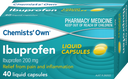 Chemist’s Own Ibuprofen Liquid Caps 200mg 40