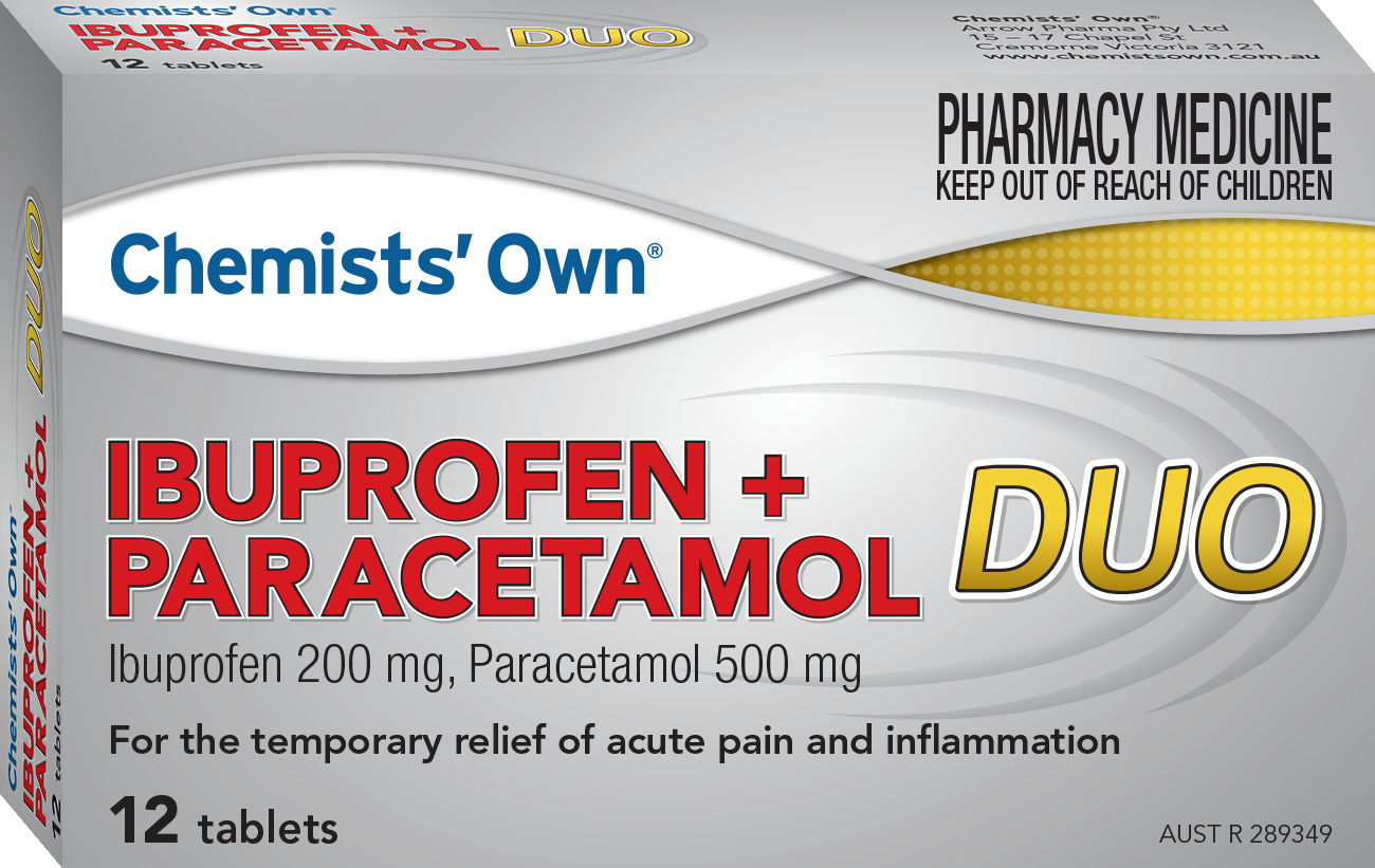CO Ibuprofen + Paracetamol Duo Tablets 12