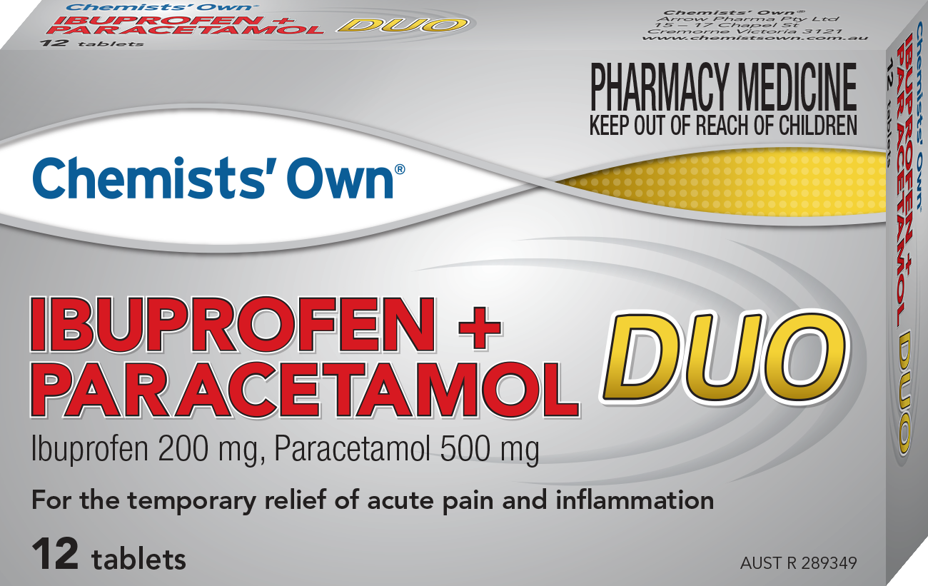CO Ibuprofen + Paracetamol Duo Tablets 12