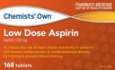 Chemist’s Own Low Dose Aspirin Tablets 168