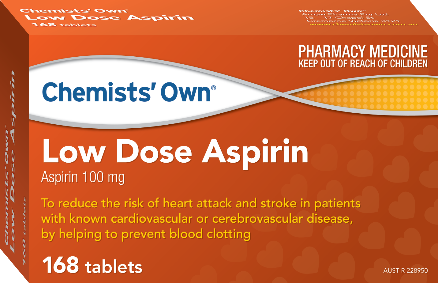CO Low Dose Aspirin Tablets 168