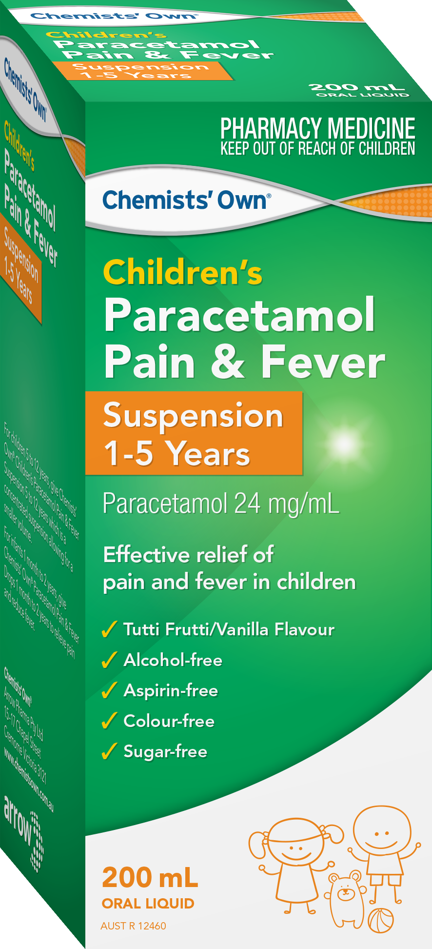 CO Children's Paracetamol 1- 5 Yrs Susp 200mL