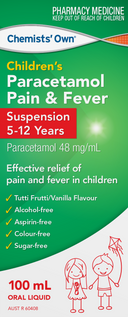 Chemist’s Own Children's Paracetamol 5-12 Yrs Susp 100mL