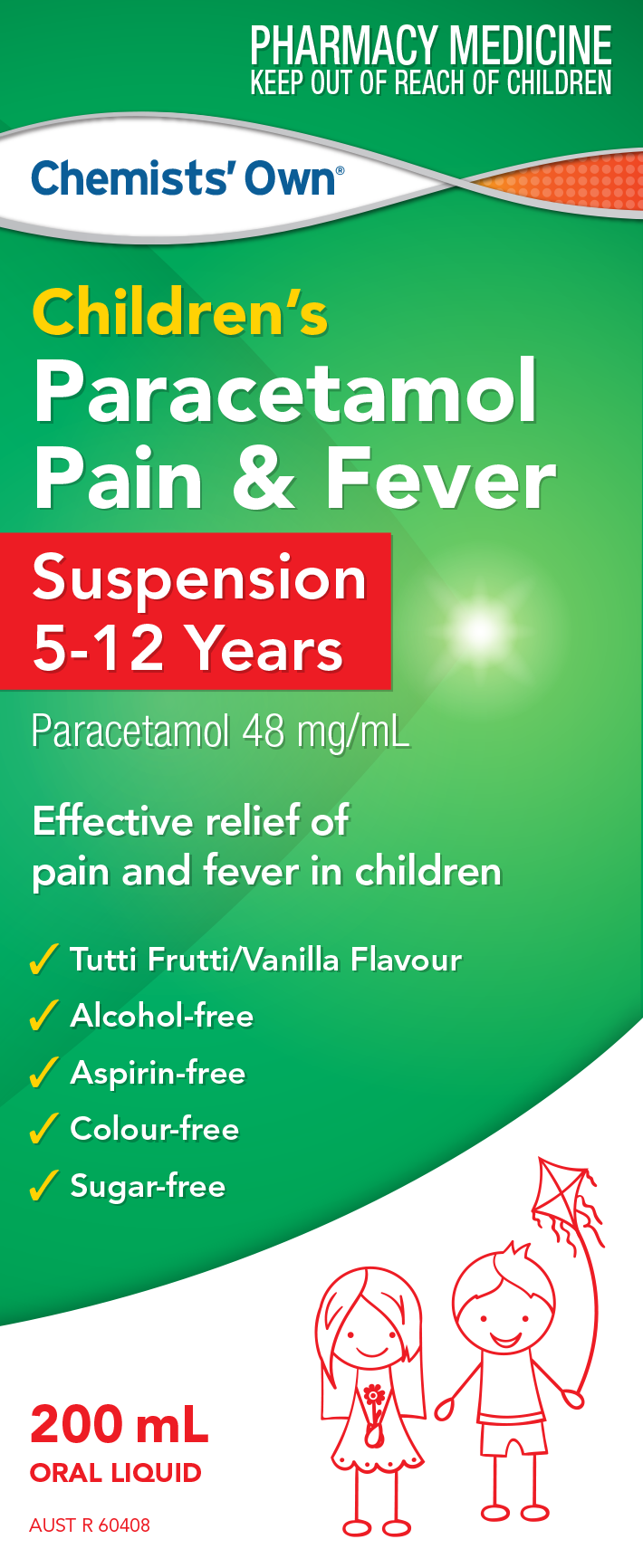 CO Children's Paracetamol 5-12 Yrs Susp 200mL