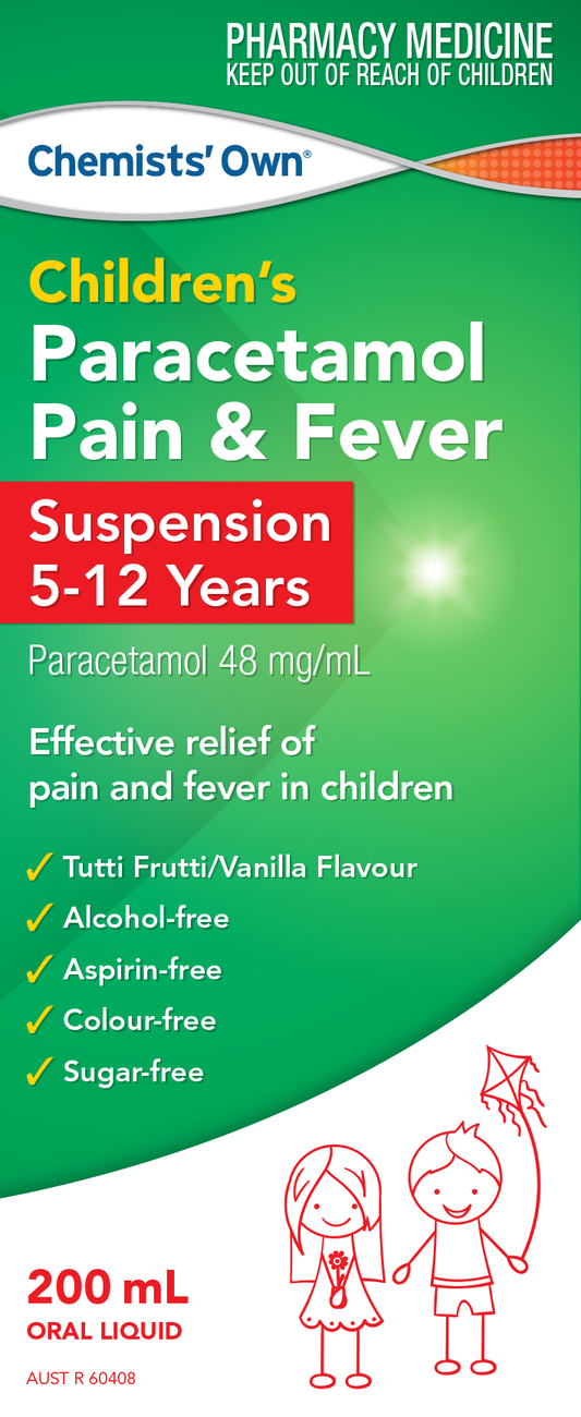 CO Children's Paracetamol 5-12 Yrs Susp 200mL