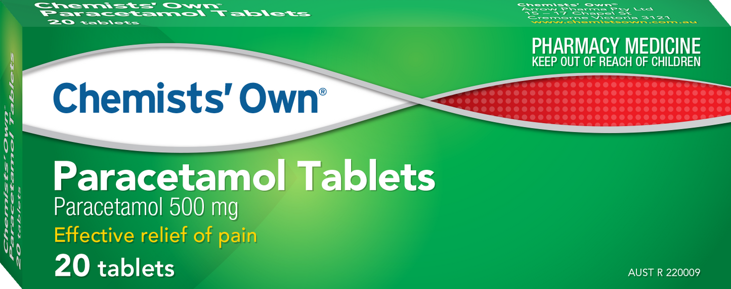 CO Paracetamol Tablets 20