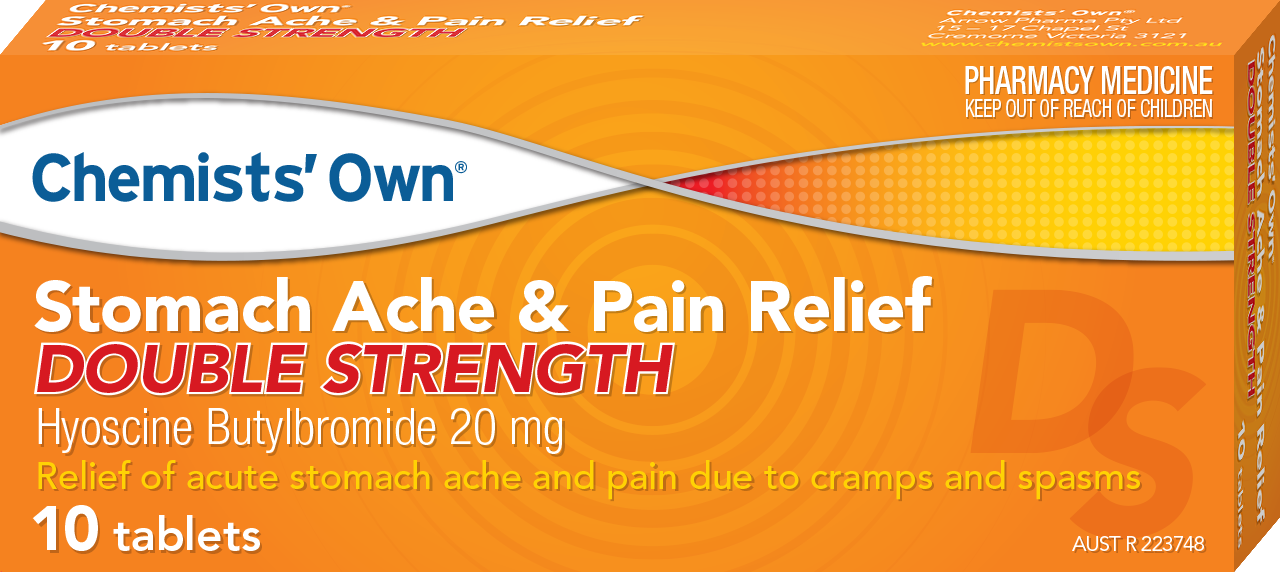 CO Stomach Ache & Pain Double Strength Tablets 10