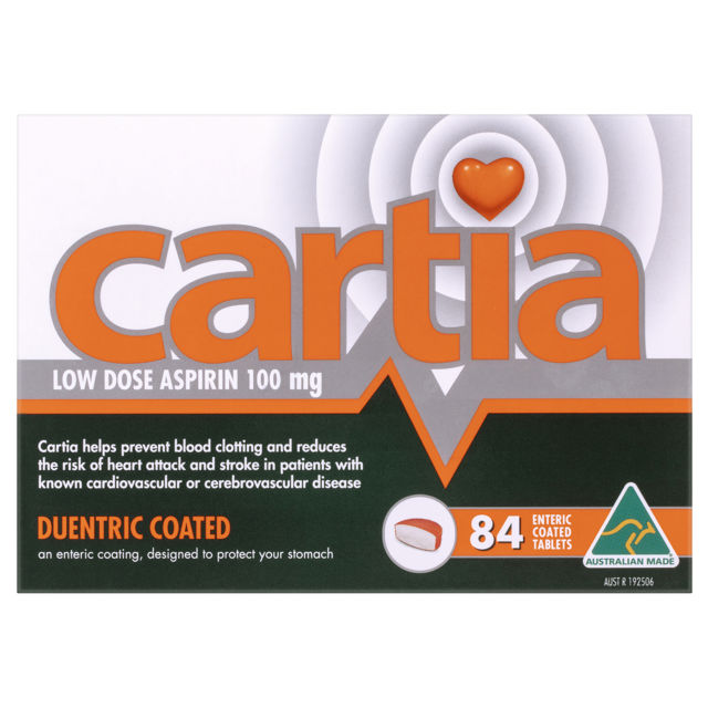 Cartia 100mg  84Tablets