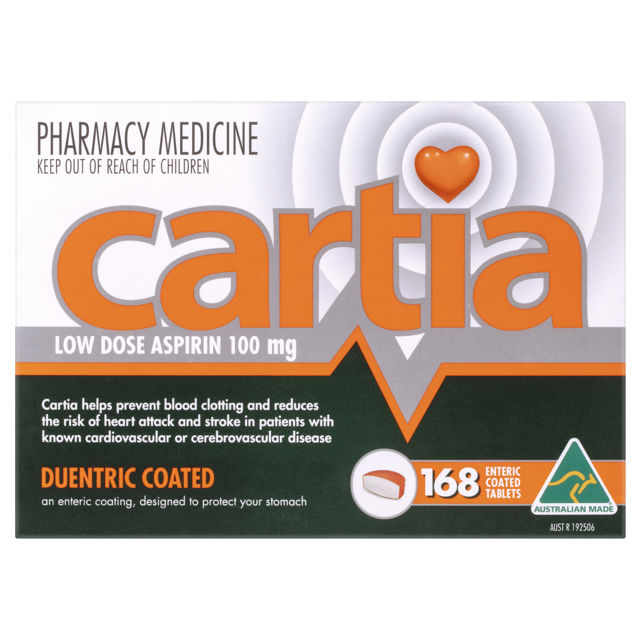 Cartia Low Dose Aspirin 168 Tablets
