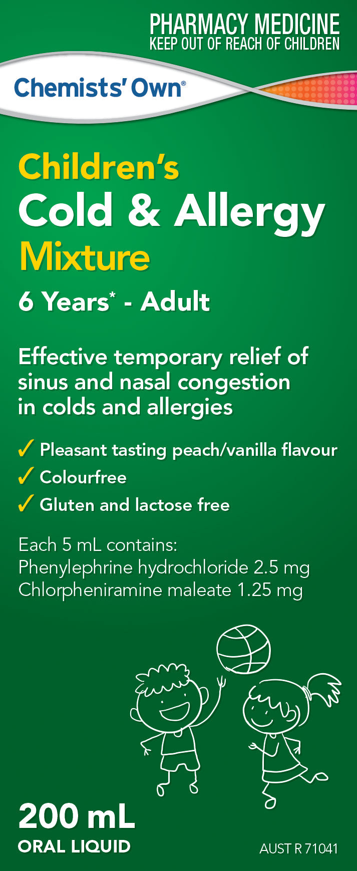 Chemists Own Child Cold & Allergy Mix - 200ml